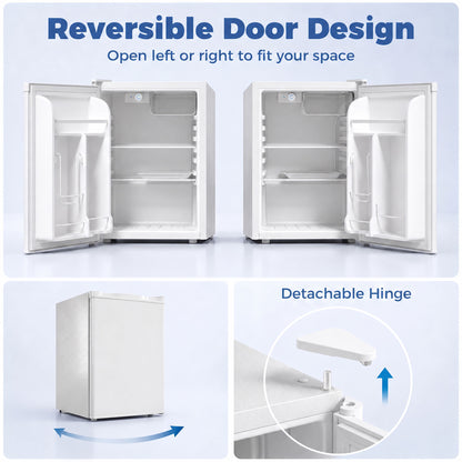Mini-réfrigérateur compact avec compartiment congélateur 72 L