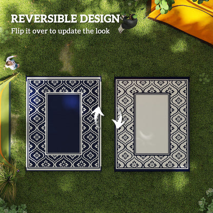 Tapis extérieur réversible 8' x 10' avec sac transport