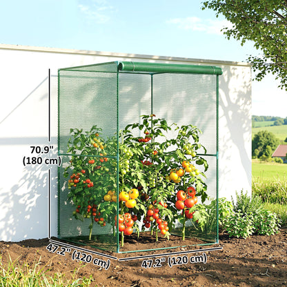 Outsunny 240x120cm Grow Cage - Zipped Garden Protection Tent