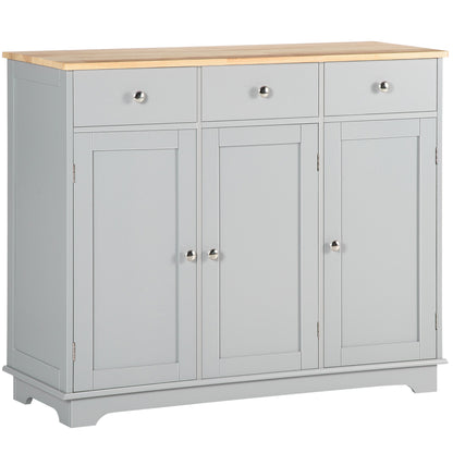 Buffet moderne avec rangement tiroirs et tablettes ajustables