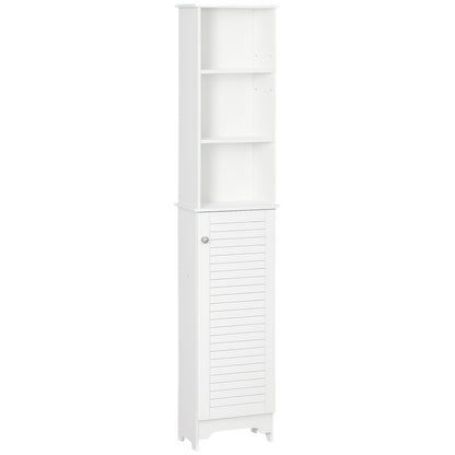 Meuble colonne de rangement pour salle de bains étroit