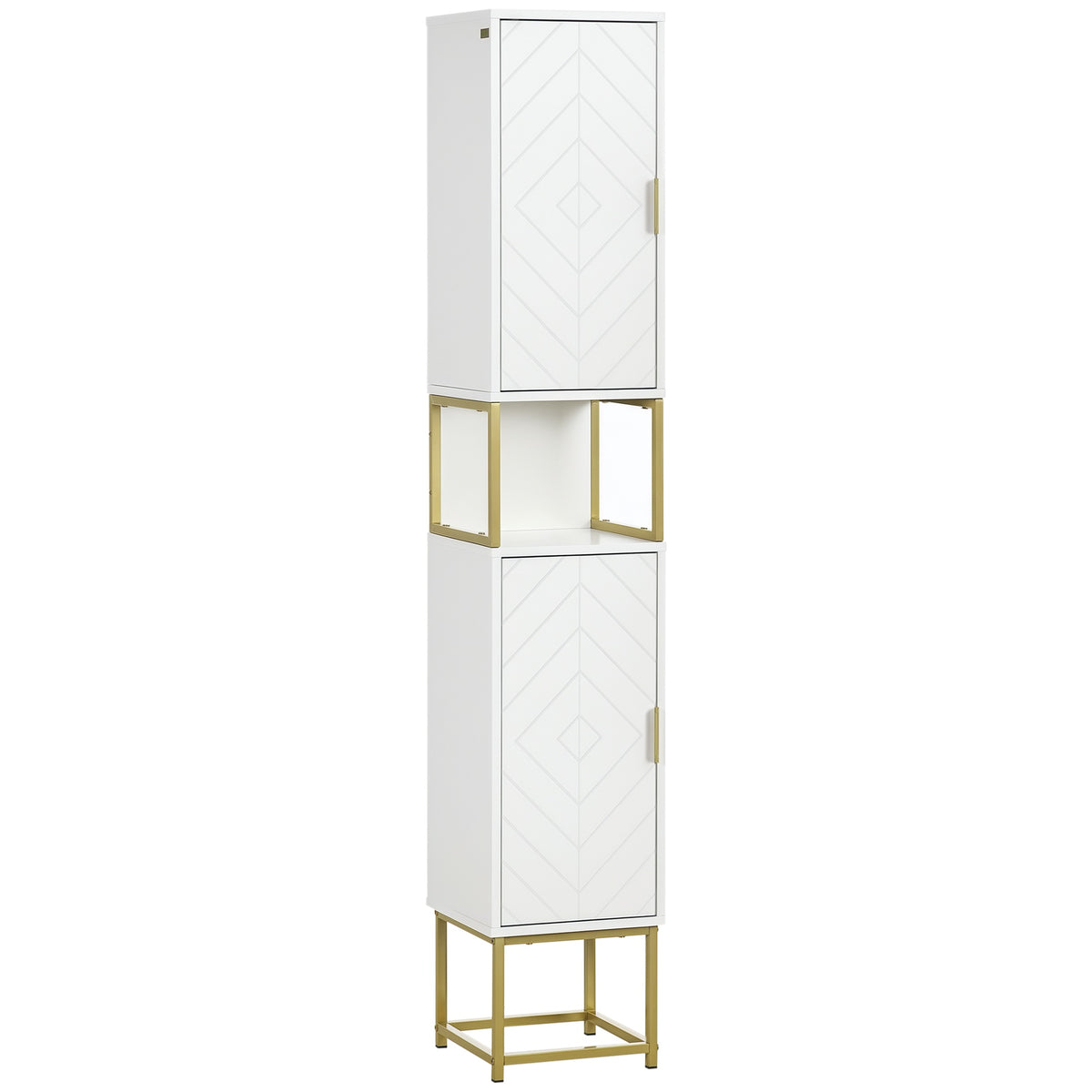 Armoire de salle de bain haute moderne étroite