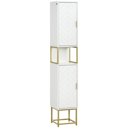 Armoire de salle de bain haute moderne étroite