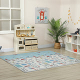 Tapis de jeu bébé pliable double face 200 x 150 cm