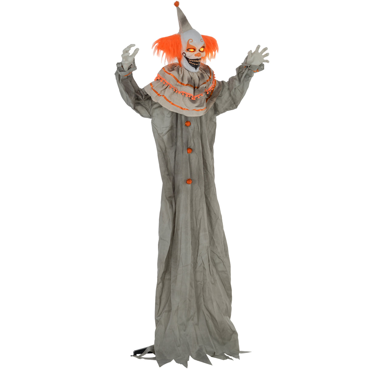 Clown animatronique Halloween grandeur nature 183 cm