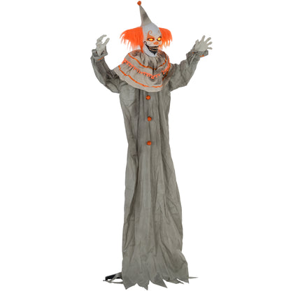 Clown animatronique Halloween grandeur nature 183 cm