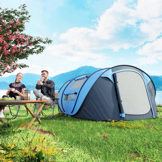 Tente de camping 4 personnes à montage automatique