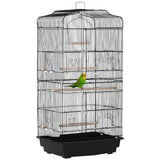 Cage à oiseaux vol libre 2 portes avec perchoirs