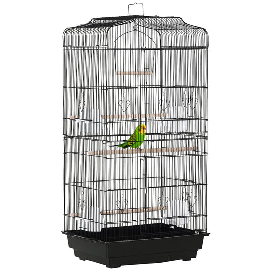 Cage à oiseaux vol libre 2 portes avec perchoirs