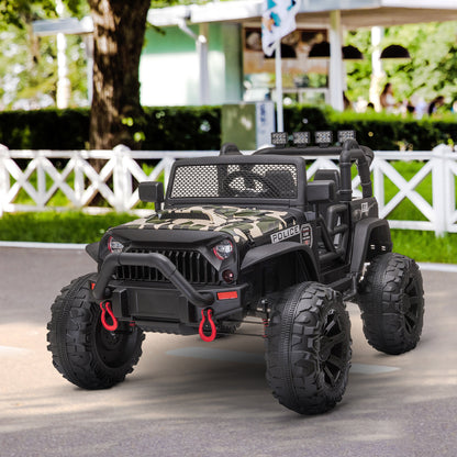 Voiture de police électrique 12V enfant tout-terrain