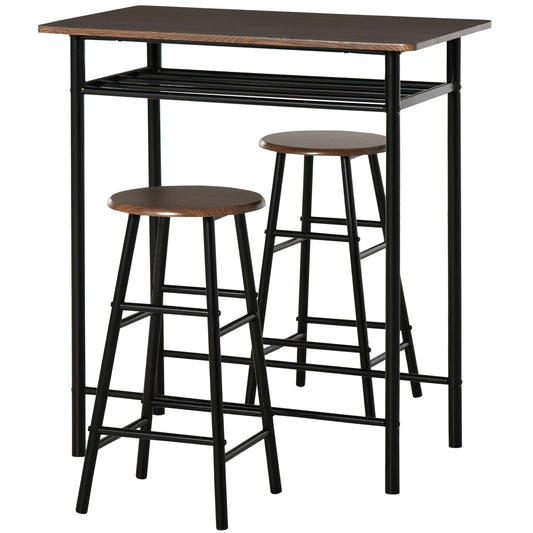 Ensemble comptoir 3 pièces avec table et tabourets