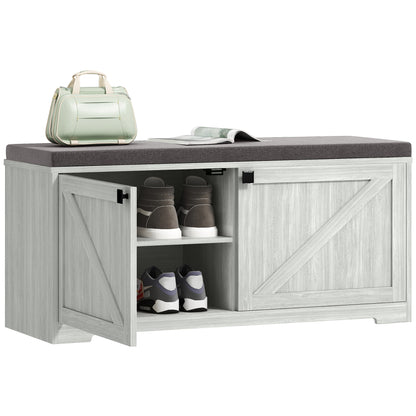 Banc de rangement à chaussures capitonné
