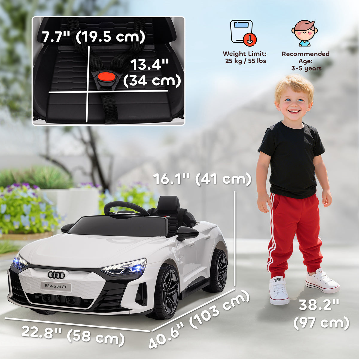 Auto électrique pour enfants 12V avec télécommande
