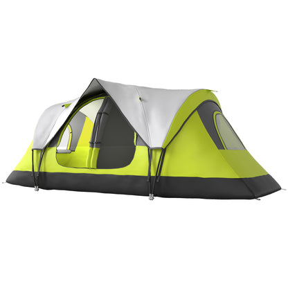 Tente de camping tunnel 6-8 personnes imperméable 2000mm