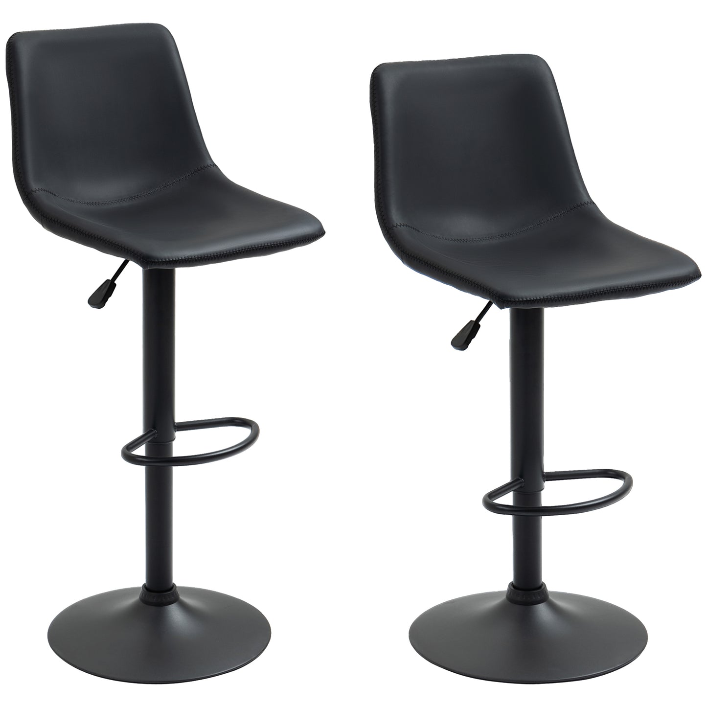 Tabourets de bar ajustables pivotants ensemble de 2