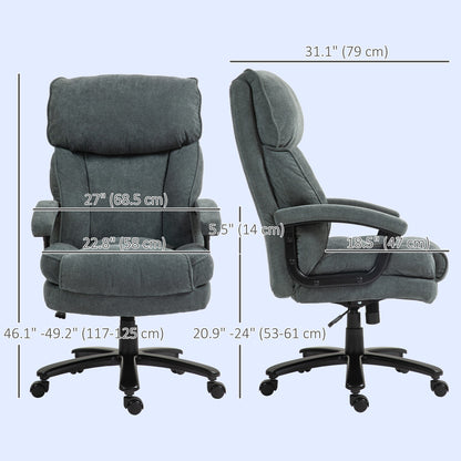 Chaise de bureau ergonomique grand format