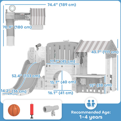 Glissade pour tout-petit 7-en-1 aire de jeux