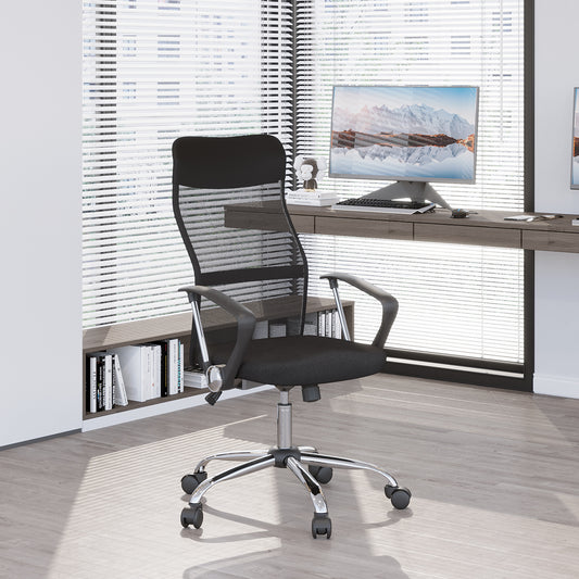 Chaise de bureau ergonomique dossier haut maille