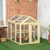 Poulailler extérieur extensible en bois de sapin