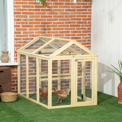 Poulailler extérieur extensible en bois de sapin