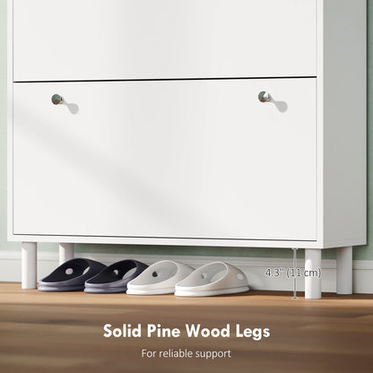 Armoire à chaussures étroite 4 tiroirs — 24 à 32 paires