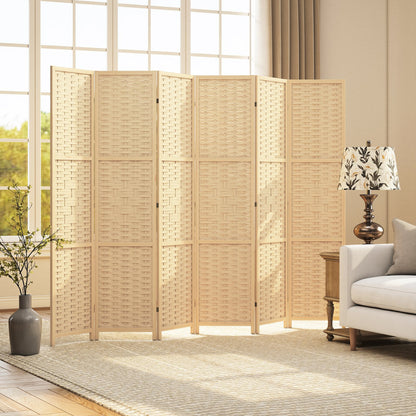 Paravent 4 panneaux bambou style rustique
