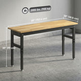 Établi réglable robuste 152 cm — capacité 907 kg