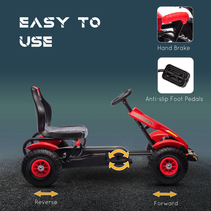 Kart à pédales pour enfants avec freins