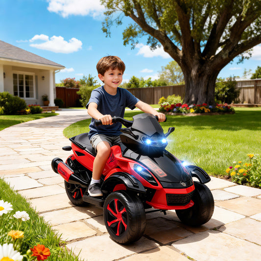 VTT électrique enfant 12V double moteur suspension LED