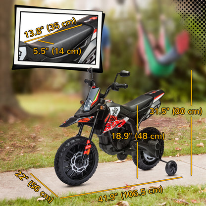 Moto électrique pour enfants 12V avec roulettes