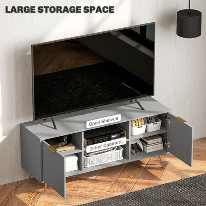 Meuble télé moderne avec rangement 55 pouces