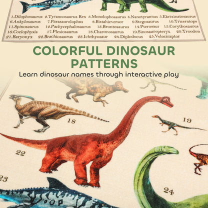 Tapis de jeu pour bébés motif dinosaure