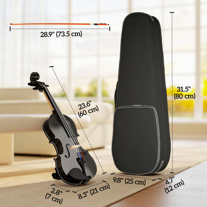 Violon acoustique 4/4 ensemble complet pour débutants