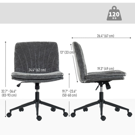Chaise de bureau criss cross large sans accoudoirs réglable
