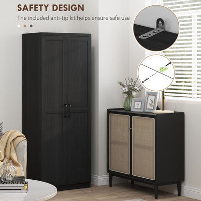 Armoire de cuisine 5 tablettes avec portes