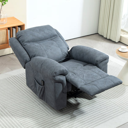 Fauteuil inclinable manuel avec massage vibrant et pochettes