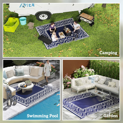 Tapis extérieur réversible 8' x 10' avec sac transport
