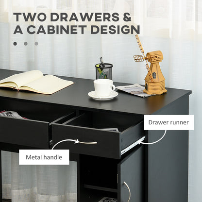 Bureau d'ordinateur avec tiroirs de rangement