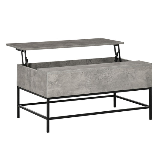 Table basse relevable Aosom avec rangement caché pour salon