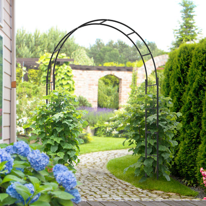 Arche de jardin en acier pour plantes grimpantes