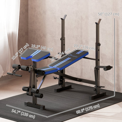 Banc d'haltérophilie multifonction ajustable