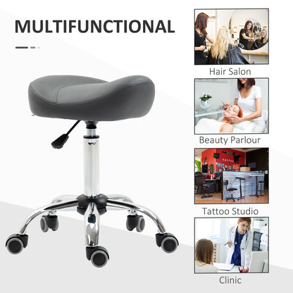 Tabouret selle ergonomique ajustable à roulettes