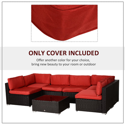 Housses de coussins patio ensemble 14 pièces polyester