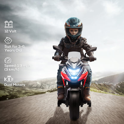 Moto électrique Honda 12V pour enfants avec phares