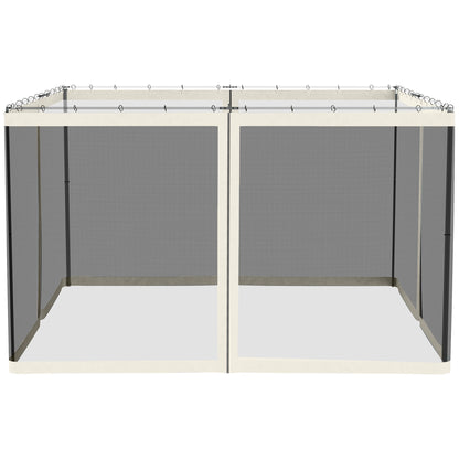 Moustiquaire de remplacement pour gazebo 3 x 3,6 m