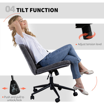 Chaise de bureau criss cross large sans accoudoirs réglable