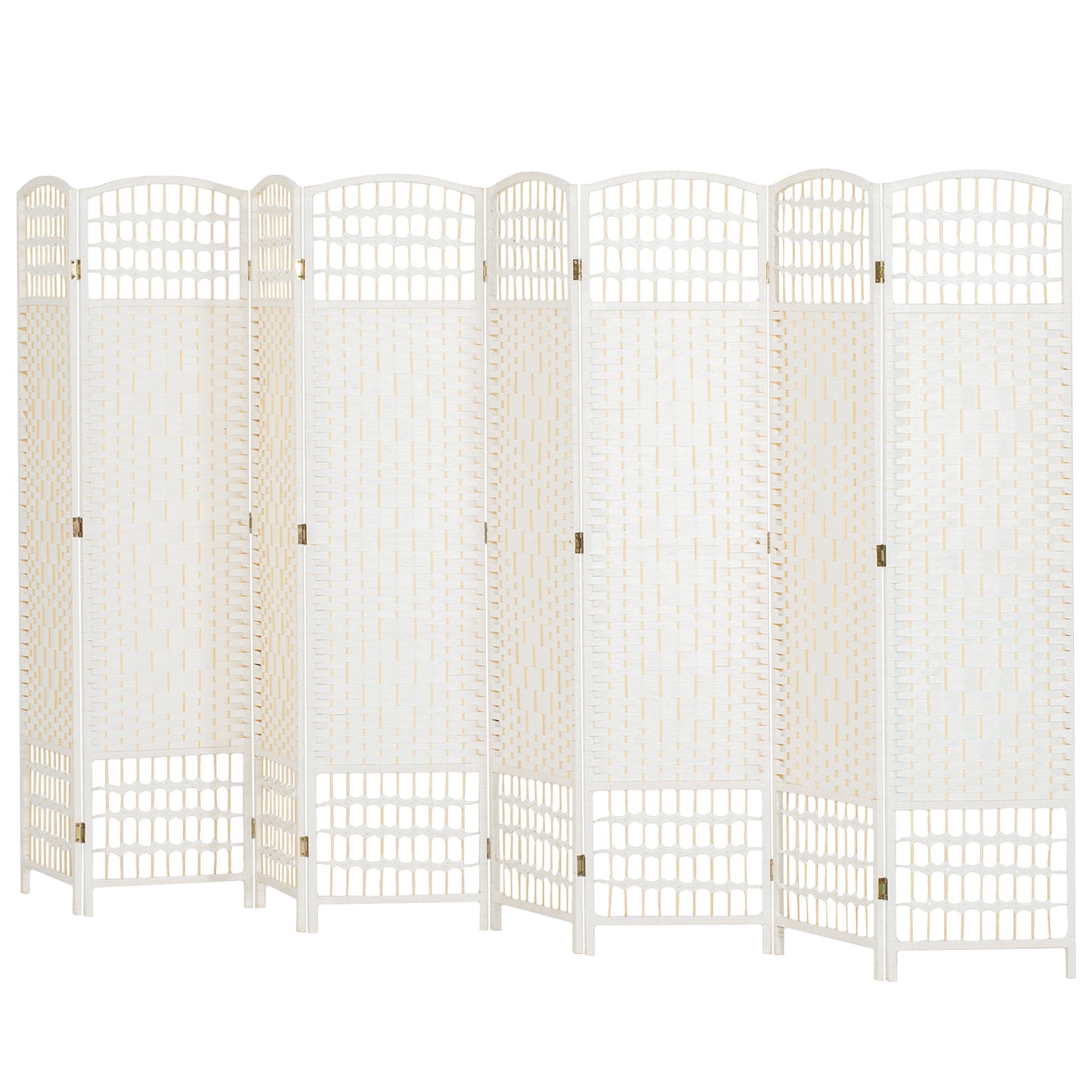 Paravent pliant 6 panneaux fibres tressées