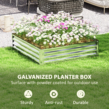 Jardinière surélevée acier galvanisé 120x120x30cm