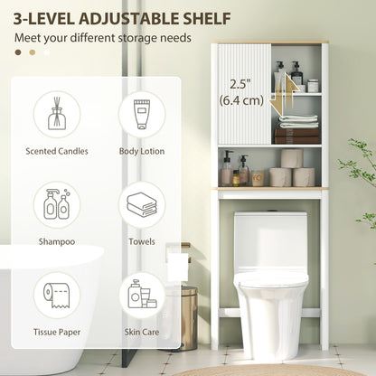 Meuble de rangement au-dessus toilette ajustable
