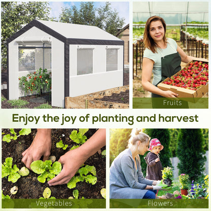 Outsunny 2x3m Heavy Duty Walk-in Greenhouse with Steel Frame